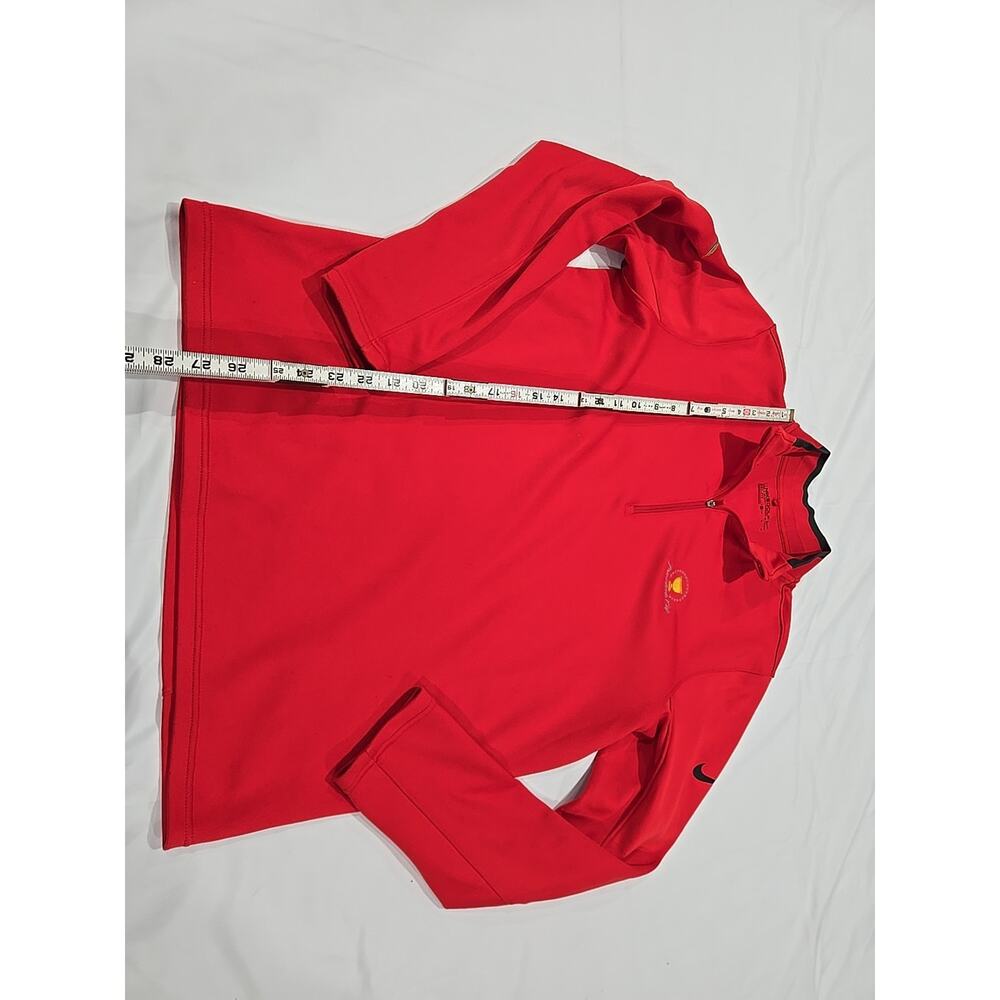 Nike Golf Dri-fit 1/4 Zip Pullover Medium Red President Cup